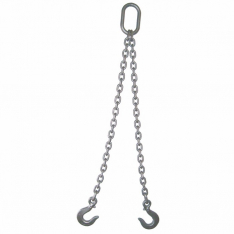 ACCO CHAIN 382OS5, 3/8" DOUBLE LEG CHAIN SLING OBLONG SLING HOOKS 5